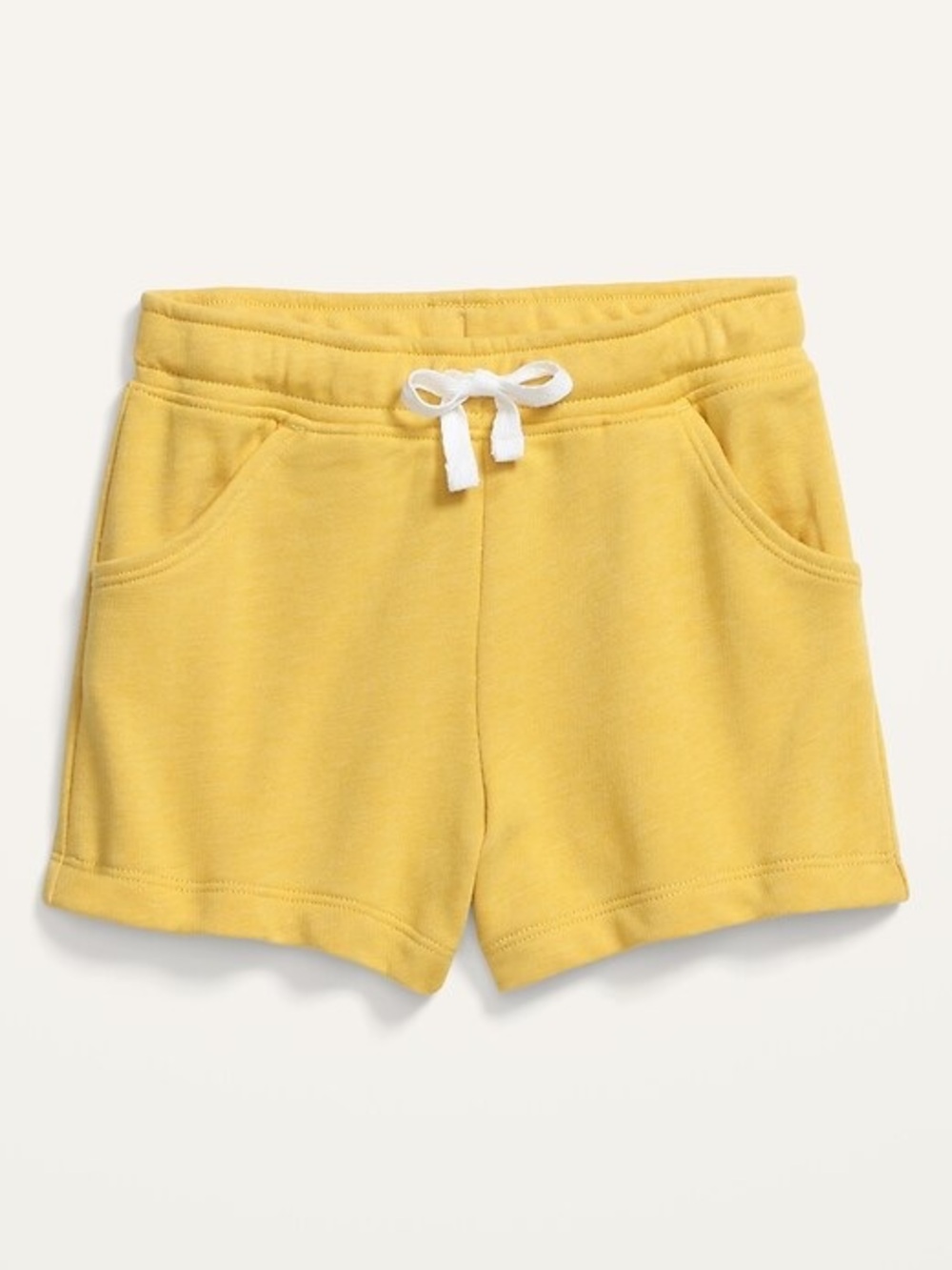 Old Navy Mustard Yellow Drawstring Tie Waist Shorts with Real Front Pockets